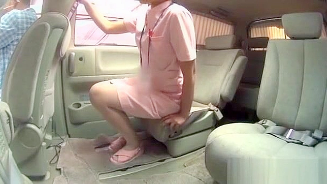 JAV Nurse Gets Naughty in the Car ~ Exclusive Cam Footage Reveals All!