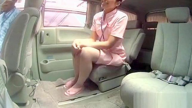 JAV Nurse Gets Naughty in the Car ~ Exclusive Cam Footage Reveals All!