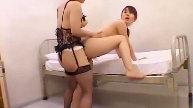 JAV Lesbian Nurse Gets Banged by Doctors' Toy