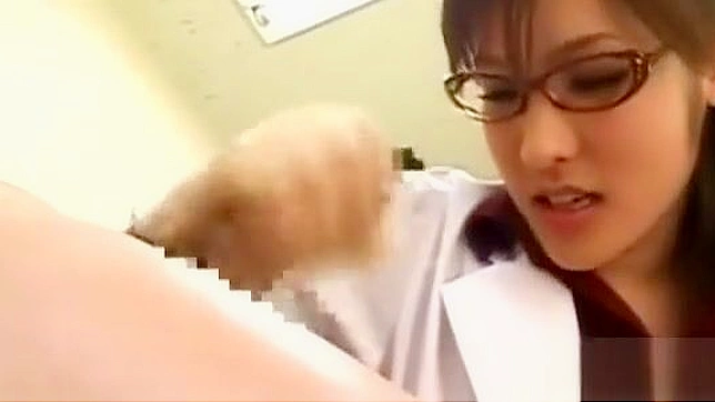 Wholesome Japanese Nurse glamorous girl experiences hard sex with orgasm