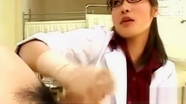 Wholesome Japanese Nurse glamorous girl experiences hard sex with orgasm