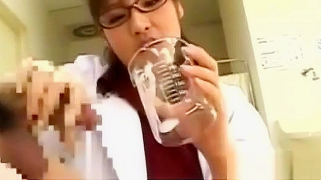 Wholesome Japanese Nurse glamorous girl experiences hard sex with orgasm