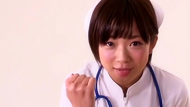 JAV Scene ~ Horny Japanese Girl in Fabulous Nurse Outfit Gives Mind-Blowing Handjob