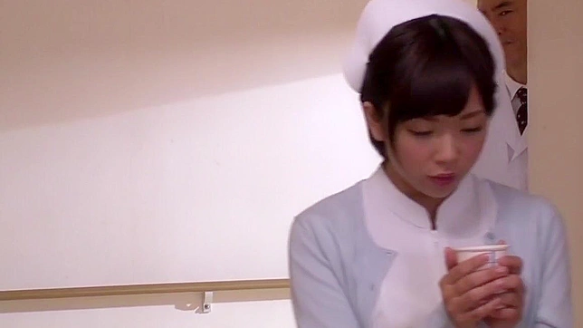 JAV Scene ~ Horny Japanese Girl in Fabulous Nurse Outfit Gives Mind-Blowing Handjob