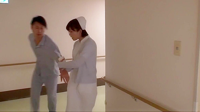 JAV Scene ~ Horny Japanese Girl in Fabulous Nurse Outfit Gives Mind-Blowing Handjob