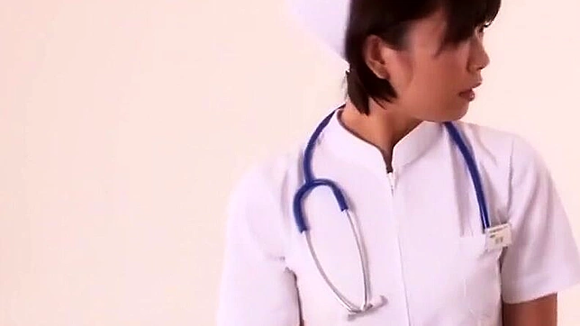 JAV Scene ~ Horny Japanese Girl in Fabulous Nurse Outfit Gives Mind-Blowing Handjob