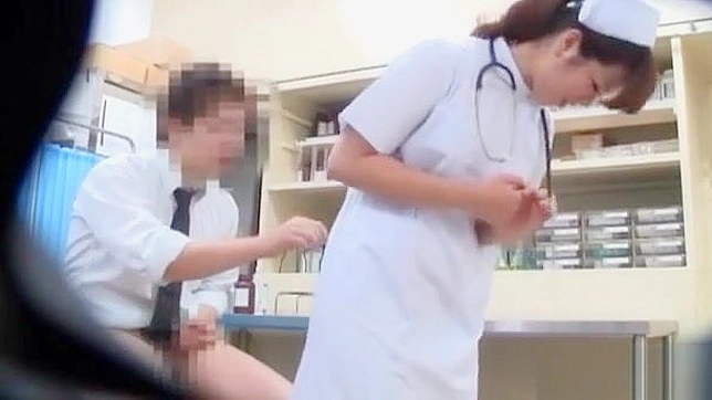 Japanese Nurse's Sizzling Seduction Caught on Camera!