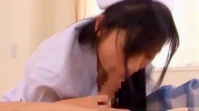 Horny Japanese Nurse MILFs groan while kinky dudes smell their twats