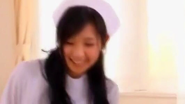 Horny Japanese Nurse MILFs groan while kinky dudes smell their twats