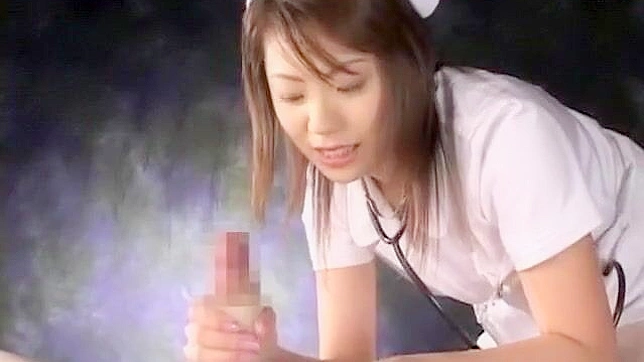 World of Naughty Nurses! Get Ready for an Exotic Japanese Slut in Handjob JAV Clip