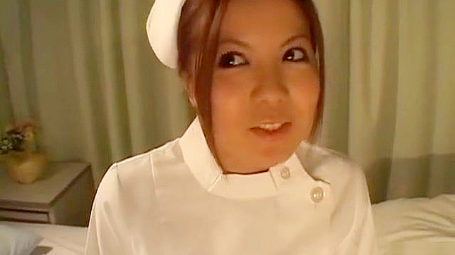 Mesmerizing Manaka Kazuki ~ Double Blowjob by Japanese Nurse!