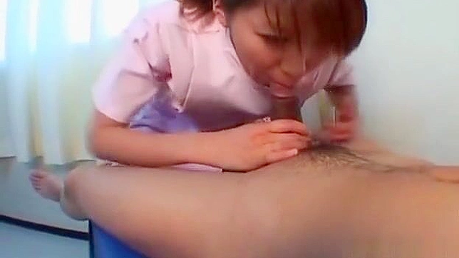 Japanese Nurse Stripper Squirts While a Guy Uses a Vibrator and Play with Her Hairy Pussy