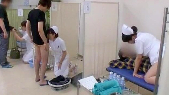 Japanese Beauties Yuri Aine, Aya Sakuraba, and Reiko Nakamori in Sensual Nurse JAV Video