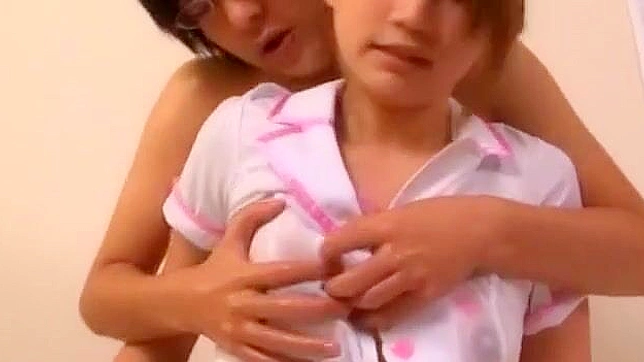 Japanese Nurse teen enjoys of her fist porn day ending with creampie