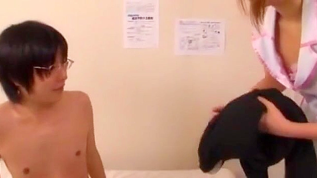 Japanese Nurse teen enjoys of her fist porn day ending with creampie