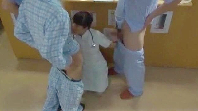 Naughty Nurses ~ Hot JAV Scene with Riri Kuribayashi, Ririka Suzuki, and Megumi Shino