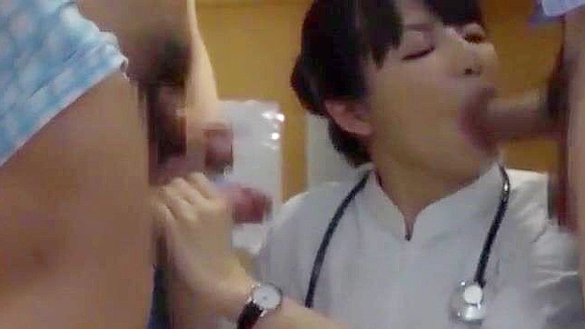 Naughty Nurses ~ Hot JAV Scene with Riri Kuribayashi, Ririka Suzuki, and Megumi Shino