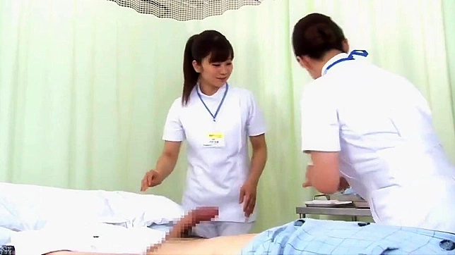 JAV Actresses' Ultimate Handjob Experience at the Nurse's Clinic - Watch How They Squirt for Joy!