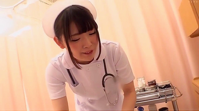 JAV Beauty ~ Alluring Nurse Hand-Jobs Patient's Cock