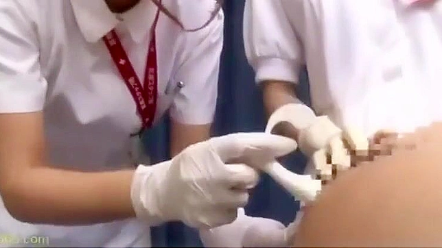 Naughty Nurse in Latex Gloves Takes You on a Pleasure Ride - JAV