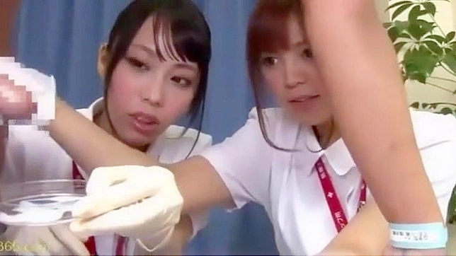 Naughty Nurse in Latex Gloves Takes You on a Pleasure Ride - JAV