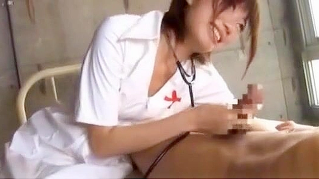 JAV Nurse in Tight Stockings Seduces with Blowjob and Fuck Session