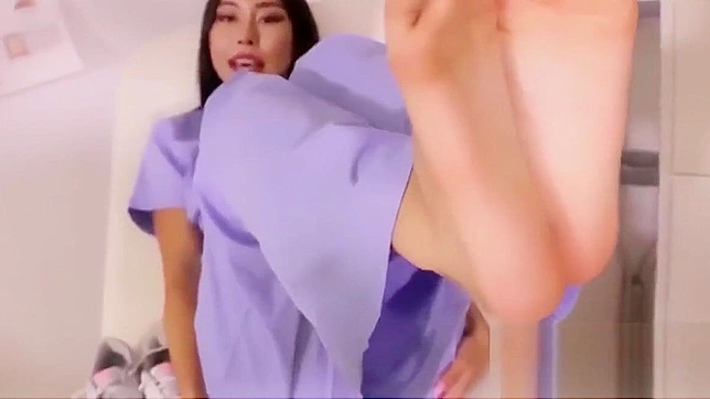 Worship the Sole Control of a Seductive Asian Nurse! JOI Foot Tease POV