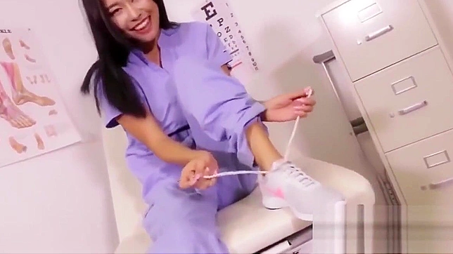 Worship the Sole Control of a Seductive Asian Nurse! JOI Foot Tease POV