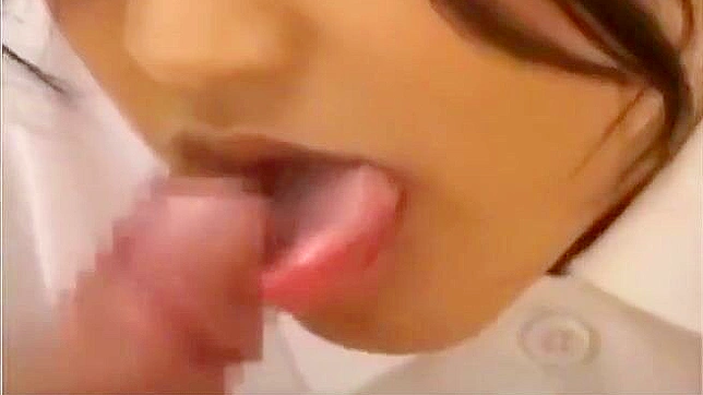 JAV Babe with Long Tongue Teases with BJ sans Audio!