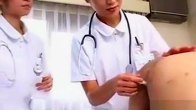 Japanese Nurses Anally Examine Patients While Giving a Blowjob