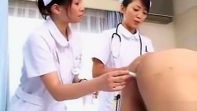 Japanese Nurses Anally Examine Patients While Giving a Blowjob