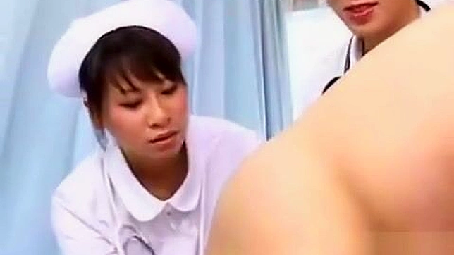 Japanese Nurses Anally Examine Patients While Giving a Blowjob