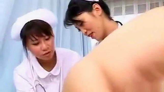 Japanese Nurses Anally Examine Patients While Giving a Blowjob