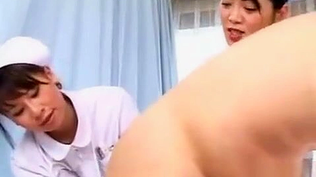 Japanese Nurses Anally Examine Patients While Giving a Blowjob