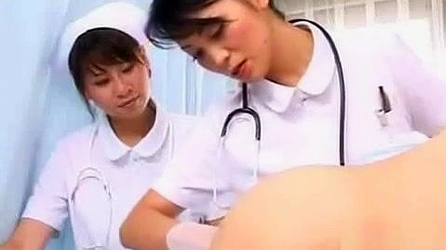 Japanese Nurses Anally Examine Patients While Giving a Blowjob