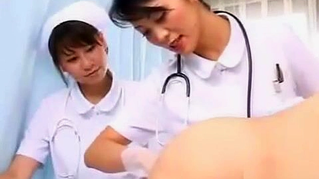 Japanese Nurses Anally Examine Patients While Giving a Blowjob