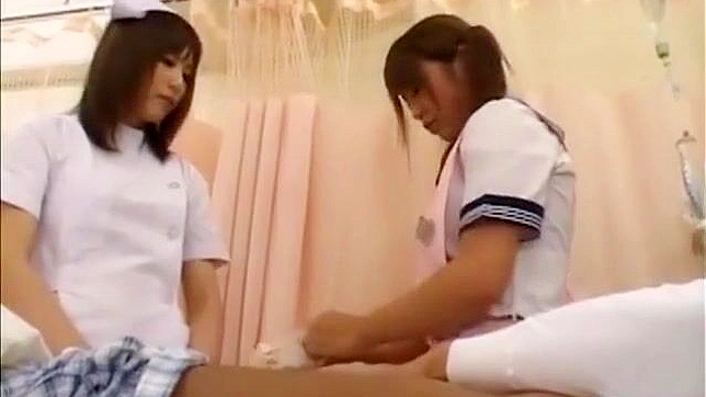 JAV Nurse Teaches Amazing Handjob with Latex Gloves - A Must-Watch For All Fans of Medical Fetish!