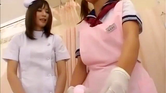 JAV Nurse Teaches Amazing Handjob with Latex Gloves - A Must-Watch For All Fans of Medical Fetish!