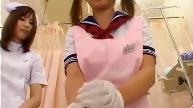 JAV Nurse Teaches Amazing Handjob with Latex Gloves - A Must-Watch For All Fans of Medical Fetish!