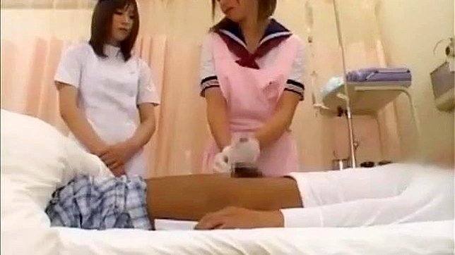 JAV Nurse Teaches Amazing Handjob with Latex Gloves - A Must-Watch For All Fans of Medical Fetish!