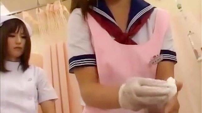 JAV Nurse Teaches Amazing Handjob with Latex Gloves - A Must-Watch For All Fans of Medical Fetish!