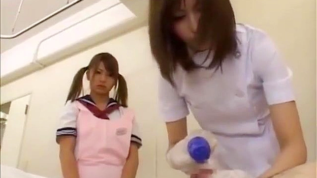 JAV Nurse Teaches Amazing Handjob with Latex Gloves - A Must-Watch For All Fans of Medical Fetish!