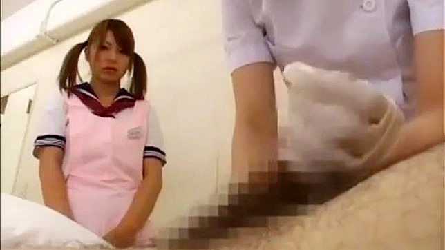 JAV Nurse Teaches Amazing Handjob with Latex Gloves - A Must-Watch For All Fans of Medical Fetish!