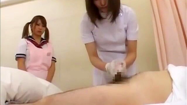 JAV Nurse Teaches Amazing Handjob with Latex Gloves - A Must-Watch For All Fans of Medical Fetish!