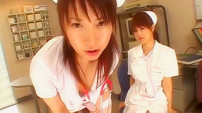 Japanese AV Enchantress Allures as a Sexy Nurse ~ Fulfilling Patients' Fantasies!