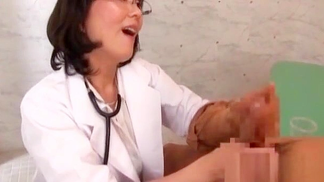 JAV Nurses Gone Wild ~ An Alluring Enchantress Examines a Broken Cock in the Hospital