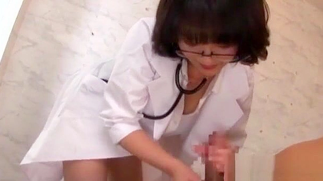 JAV Nurses Gone Wild ~ An Alluring Enchantress Examines a Broken Cock in the Hospital