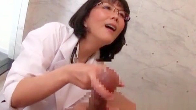 JAV Nurses Gone Wild ~ An Alluring Enchantress Examines a Broken Cock in the Hospital