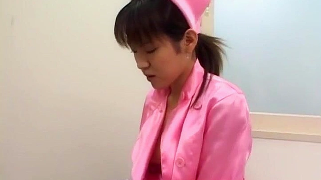 JAV Porn ~ Enchanting Nurse in Pink Teases Her Patient with Sultry Mouth Sex!