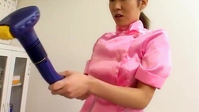 JAV Porn ~ Enchanting Nurse in Pink Teases Her Patient with Sultry Mouth Sex!